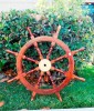 SH8864 - Deluxe Sheesham Wood Ship Wheel, 36"